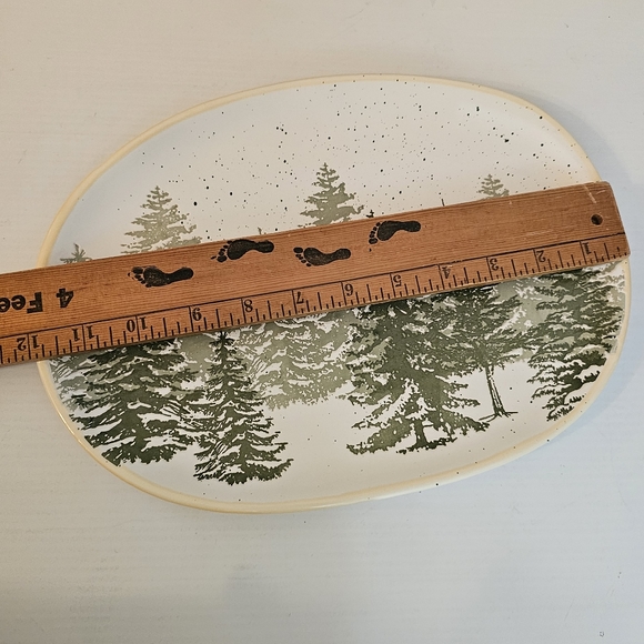 **Eli + Ana Evergreen Forest 12" Ceramic Platter - Picture 6 of 8